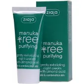 Ziaja Manuka Boom Nachtcrème - Vette en gemengde huid - 50 ml - Hydraterend en exfoliërend