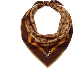 Coach Sjaal 'Horse And Carriage' beige / chocoladebruin / cognac