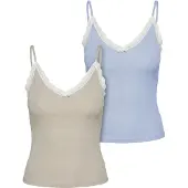 Urban Classics Top beige / blauw
