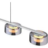 HELL Hanglamp Dune, dimbaar, alu / grijs / zink, Woon-/ Eetkamer, metaal, hanglamp