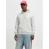 Jack & Jones Sweatshirt 'JORNorrebro' zwart / wit gemêleerd