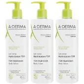 A-Derma Hydraterende Bodylotion 72 uur 3x400 ml Lotion