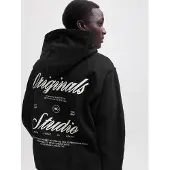 Jack & Jones Sweatshirt 'JORNORREBRO' zwart / wit