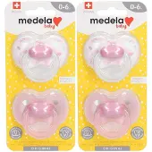 Medela ORIGINAL-fopspeen Roze 0-6 maanden 2x2 St Fopspeen