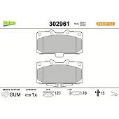 Valeo 302961 Remblokken
