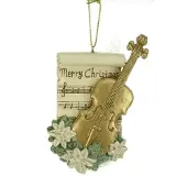 Meander Ornament Cello Merry Christmas, 6,5x2,8x10cm