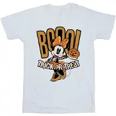 Disney Meisjes Boo Trick Or Treat Minnie Mouse Katoenen T-Shirt (Wit)