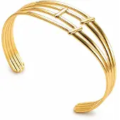 Cilla Jewels Goudkleurige Open Damesarmband met Ladderdetails