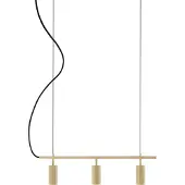 Globen Lighting Hanglamp Hubble 3, dimbaar, messing / goud, Woon-/ Eetkamer, metaal, Scandinavisch, hanglamp