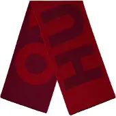 HUGO Lettering Midweight Logo Sjaal (Roze)