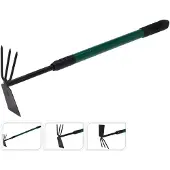 Pro Garden Hark en Schoffel met Telescopische Steel 65-95 cm Groen/Zwart