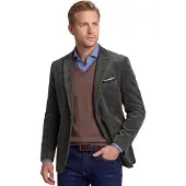Scotland Blue Colbert Groen Corduroy vier zakken