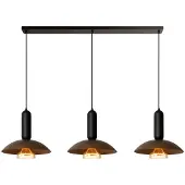 Lucide GRANTHAM - Hanglamp - 3xE27 - Koffie - Essential