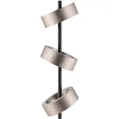 Brilliant LED-vloerlamp Axion, dimbaar, bruin / roest, Woon-/ Eetkamer, metaal, Modern, LED vloerlamp