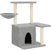 vidaXL Kattenmeubel met sisal krabpalen 83 cm lichtgrijs