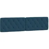 vidaXL Hoofdbordkussen 200 cm fluweel blauw