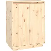 vidaXL Schoenenkast 60x35x80 cm massief grenenhout