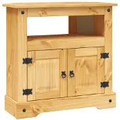 vidaXL Wandtafel Mexicaans grenenhout Corona-stijl 80x43x78 cm