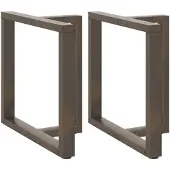 vidaXL Eettafelpoten 2 st T-vormig 70x35x(72-73) cm staal naturel