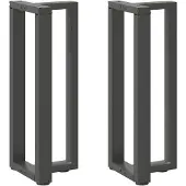 vidaXL Console tafelpoten 2st T-vormig 38x25x(72-73)cm staal antraciet