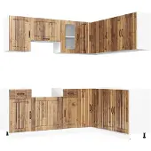 vidaXL 11-delige Keukenkastenset Kalmar bewerkt hout oud houtkleurig
