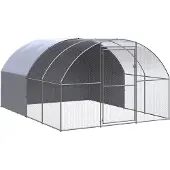 vidaXL Kippenren 3x4x2 m gegalvaniseerd staal