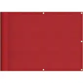 vidaXL Balkonscherm Rood 75x700 cm 100% Polyester Oxford