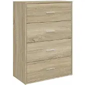 vidaXL Dressoir 60x31x84 cm bewerkt hout sonoma eikenkleurig