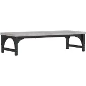 vidaXL Monitorstandaard 55x23x14 cm bewerkt hout grijs sonoma eiken
