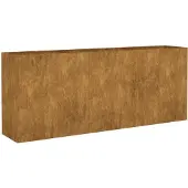 vidaXL Plantenbak verhoogd 200x40x80 cm cortenstaal
