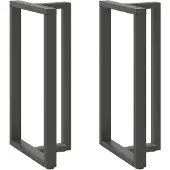 vidaXL Bartafelpoten 2 st T-vormig 60x35x(110-111) cm staal antraciet