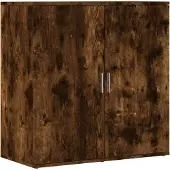 vidaXL Dressoir, gerookt eikenfineer, 79x38x80 cm, houtvezelplaat
