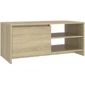 vidaXL Salontafel 102x50x45 cm bewerkt hout sonoma eikenkleurig