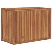 vidaXL Plantenbak verhoogd 100x50x70 cm massief teakhout