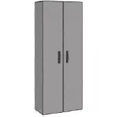 vidaXL Schoenenkast 60x30x166 cm stof grijs