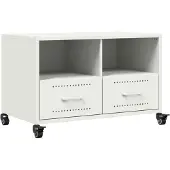 vidaXL Tv-meubel 68x39x43,5 cm staal wit