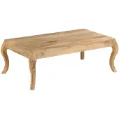 vidaXL Table basse 116x66x41 cm Bois de manguier massif