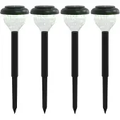 vidaXL Zonnestralen voor tuinpaden met grondpennen, 4 stuks. Warmwit & RGB