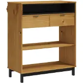 vidaXL Bartisch FLAM, 92x45x110 cm, massief grenenhout