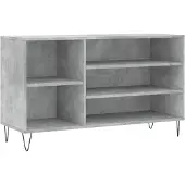 vidaXL Schoenenkast 102x36x60 cm bewerkt hout betongrijs