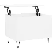 vidaXL Salontafel, wit, 60x44,5x45 cm, houtvezel