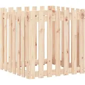 vidaXL Plantenbak met hekontwerp 70x70x70 cm massief grenenhout