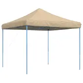 vidaXL Partytent, inklapbaar, pop-up model, beige, 292x292x315 cm