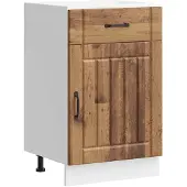 vidaXL Onderkast Lucca bewerkt hout oud houtkleurig