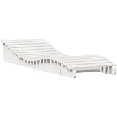vidaXL Ligbed 205x70x31,5 cm massief grenenhout wit