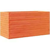 vidaXL Plantenbak 90x40x46 cm massief grenenhout wasbruin
