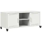 Super Merchant Tv-meubel 100,5x39x43,5 cm staal wit