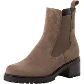 Tamaris Chelsea boots donkerbeige