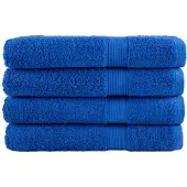vidaXL Handdoeken SOLUND 4 st 600 g/m² 100x200 cm blauw