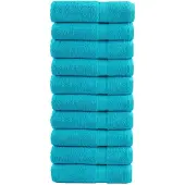 vidaXL Badhanddoeken SOLUND 10 st 600 g/m² 70x140 cm turquoise